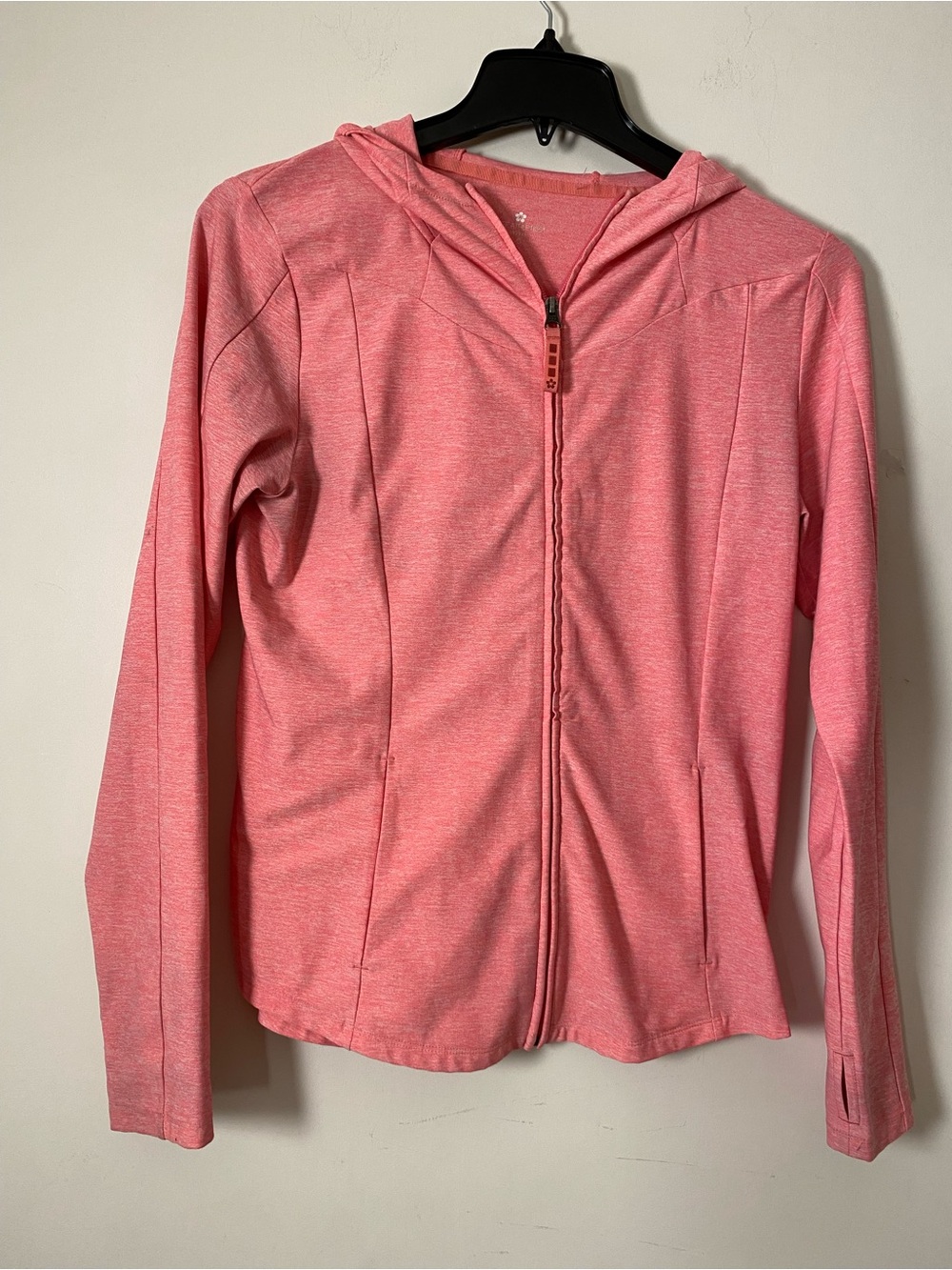 Tuff Athletics Coral Pink Zip Hoodie - Picture 1 of 7